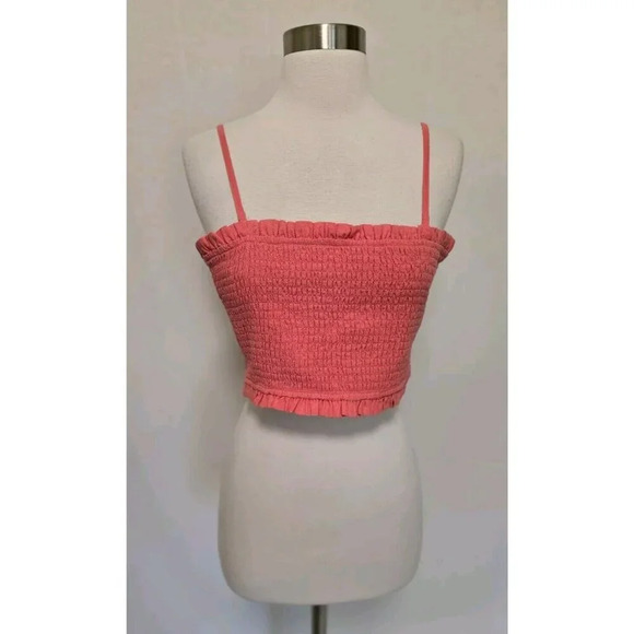 American Eagle Womens Crop Tank Tube Top Size Medium Tie Back - Picture 4 of 9